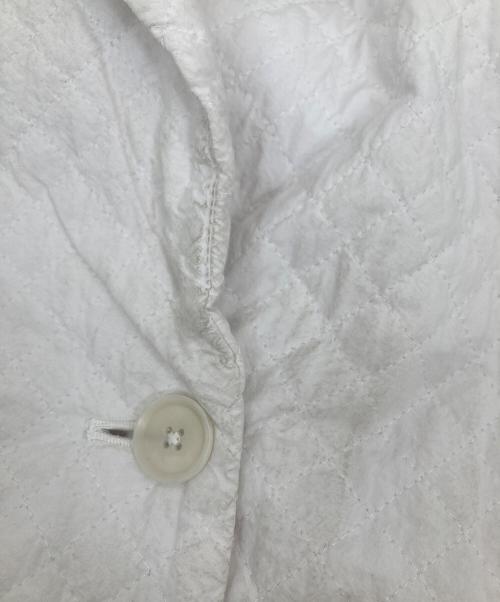 nest Robe（ネストローブ）nest Robe (ネストローブ) コットンリネンラミーキルテッドマックコート ホワイト サイズ:Freeの古着・服飾アイテム