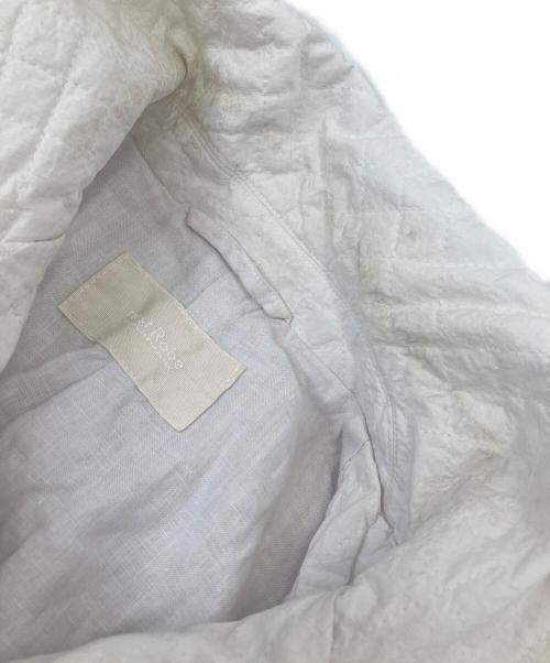 nest Robe（ネストローブ）nest Robe (ネストローブ) コットンリネンラミーキルテッドマックコート ホワイト サイズ:Freeの古着・服飾アイテム