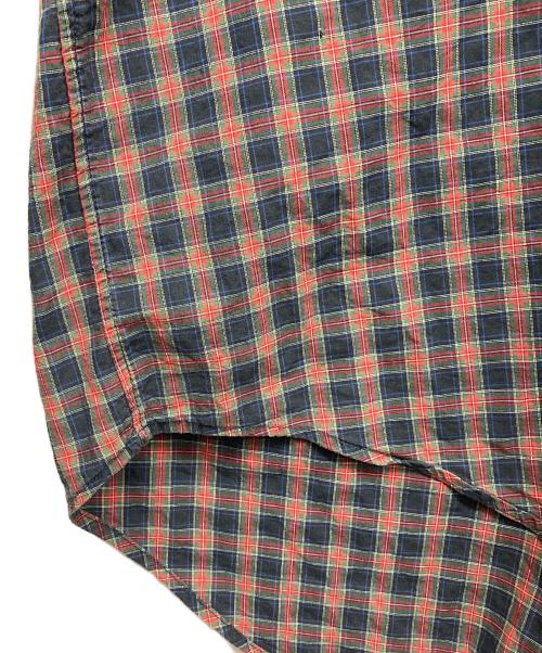 RALPH LAUREN（ラルフローレン）RALPH LAUREN (ラルフローレン) 半袖チェックシャツ レッド×ネイビー サイズ:Lの古着・服飾アイテム