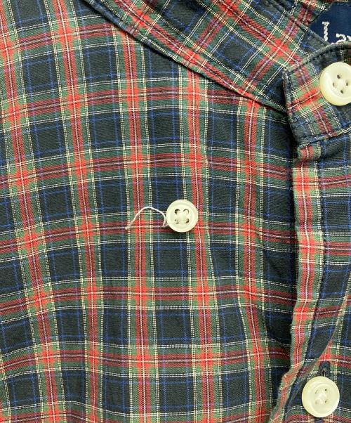 RALPH LAUREN（ラルフローレン）RALPH LAUREN (ラルフローレン) 半袖チェックシャツ レッド×ネイビー サイズ:Lの古着・服飾アイテム