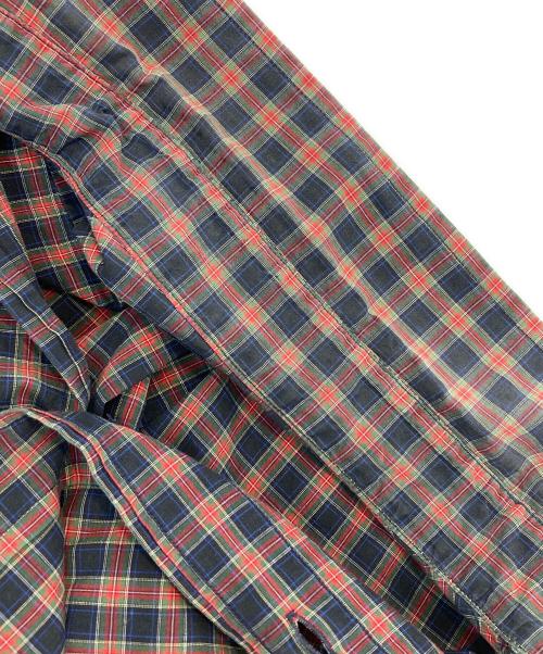 RALPH LAUREN（ラルフローレン）RALPH LAUREN (ラルフローレン) 半袖チェックシャツ レッド×ネイビー サイズ:Lの古着・服飾アイテム