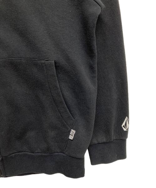 VOLCOM（ボルコム）VOLCOM (ボルコム) プリントパーカー ブラック サイズ:Mの古着・服飾アイテム
