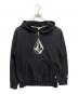 VOLCOM（ボルコム）の古着「プリントパーカー」｜ブラック