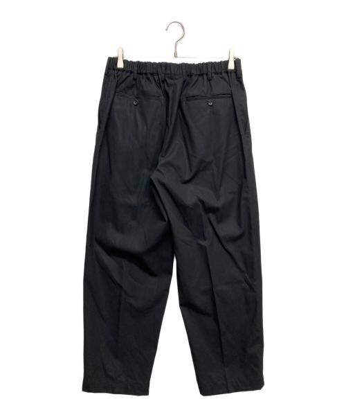Graphpaper（グラフペーパー）Graphpaper (グラフペーパー) Wooly Cotton Twill Wide Tapered Slack ブラック サイズ:2の古着・服飾アイテム