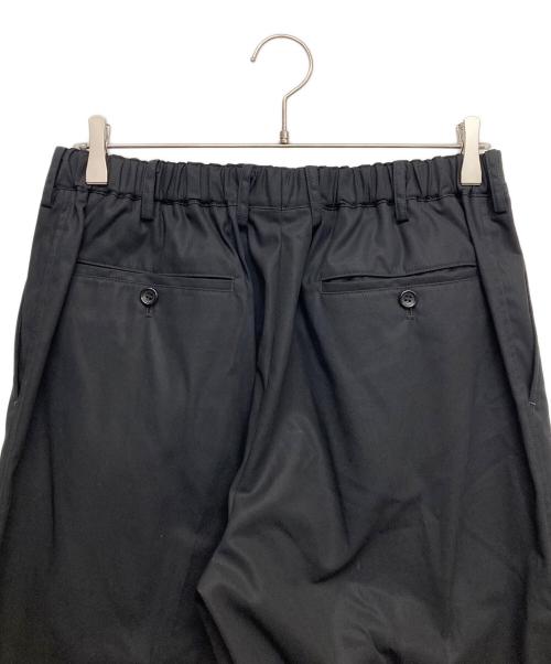 Graphpaper（グラフペーパー）Graphpaper (グラフペーパー) Wooly Cotton Twill Wide Tapered Slack ブラック サイズ:2の古着・服飾アイテム