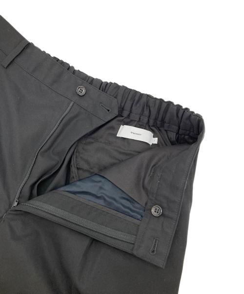 Graphpaper（グラフペーパー）Graphpaper (グラフペーパー) Wooly Cotton Twill Wide Tapered Slack ブラック サイズ:2の古着・服飾アイテム