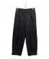 Graphpaper（グラフペーパー）の古着「Wooly Cotton Twill Wide Tapered Slack」｜ブラック