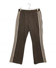SASQUATCHfabrix.（サスクワッチファブリックス）の古着「BOOT CUT RETRO TRACK PANTS」｜ブラウン