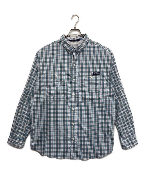Columbia（コロンビア）Columbia (コロンビア) 長袖シャツ ブルー サイズ:XXLの古着・服飾アイテム