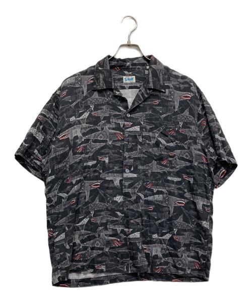 Schott（ショット）Schott (ショット) 半袖シャツ ブラック サイズ:Ｍの古着・服飾アイテム