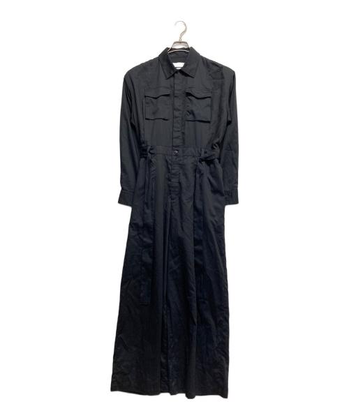 Graphpaper（グラフペーパー）Graphpaper (グラフペーパー) Silicon Poplin All In One ブラックの古着・服飾アイテム
