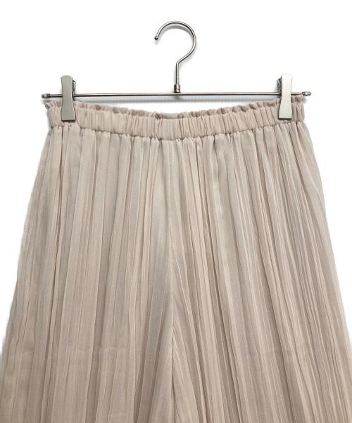 BALLSEY（ボールジィ）BALLSEY (ボールジィ) ランダムプリーツワイドパンツ ベージュ サイズ:34の古着・服飾アイテム