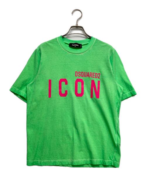 DSQUARED2（ディースクエアード）DSQUARED2 (ディースクエアード) BE ICON Cool Fit Tee グリーン サイズ:XSの古着・服飾アイテム