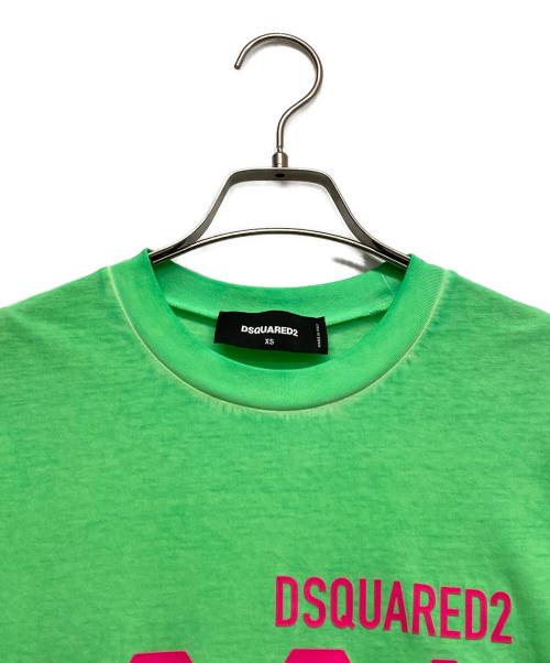 DSQUARED2（ディースクエアード）DSQUARED2 (ディースクエアード) BE ICON Cool Fit Tee グリーン サイズ:XSの古着・服飾アイテム