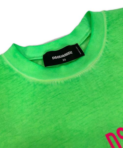 DSQUARED2（ディースクエアード）DSQUARED2 (ディースクエアード) BE ICON Cool Fit Tee グリーン サイズ:XSの古着・服飾アイテム