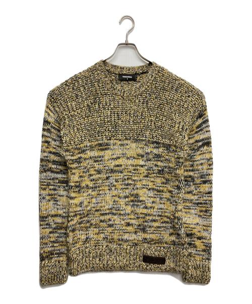 DSQUARED2（ディースクエアード）DSQUARED2 (ディースクエアード) クルーネックニット イエロー サイズ:Mの古着・服飾アイテム