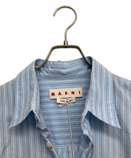MARNI（マルニ）MARNI (マルニ) ストライプシャツ ブルー サイズ:46の古着・服飾アイテム