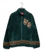 SUPREMEシュプリーム）の古着「DRAMA MASK FLEECE JACKET」｜グリーン