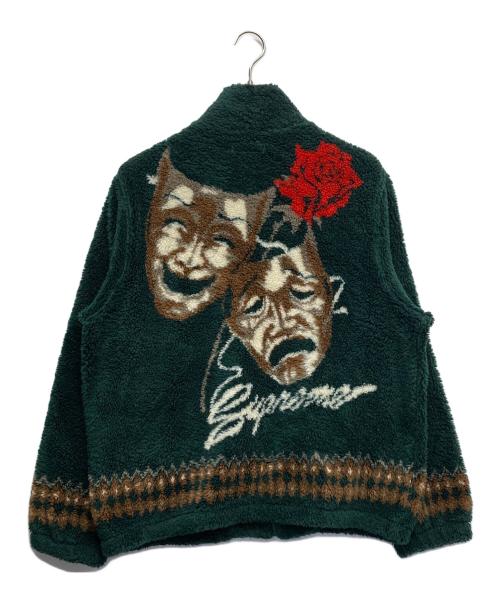 SUPREME（シュプリーム）Supreme (シュプリーム) DRAMA MASK FLEECE JACKET グリーン サイズ:Lの古着・服飾アイテム