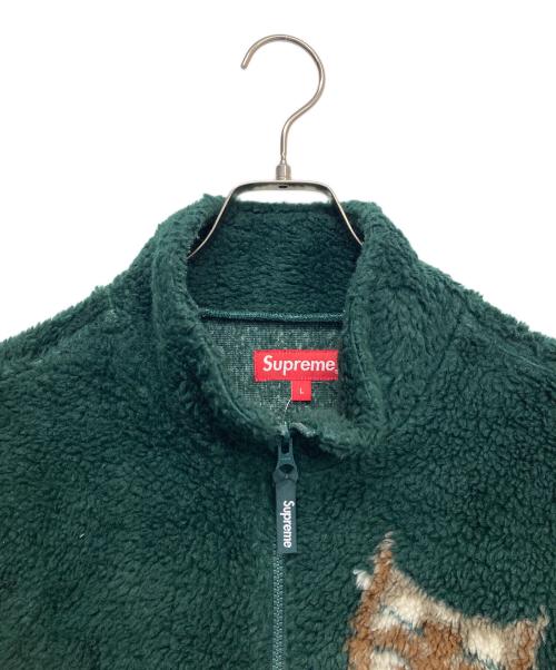 SUPREME（シュプリーム）Supreme (シュプリーム) DRAMA MASK FLEECE JACKET グリーン サイズ:Lの古着・服飾アイテム