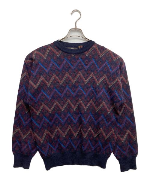 GIVENCHY MONSIEUR（ジバンシイ ムッシュ）GIVENCHY MONSIEUR (ジバンシイ ムッシュ) ウールニット ネイビー サイズ:Mの古着・服飾アイテム