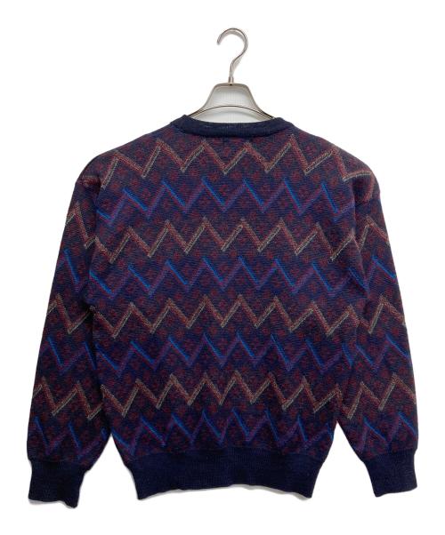GIVENCHY MONSIEUR（ジバンシイ ムッシュ）GIVENCHY MONSIEUR (ジバンシイ ムッシュ) ウールニット ネイビー サイズ:Mの古着・服飾アイテム