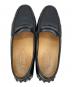 中古・古着 TOD'S (トッズ) ドライビングコインローファー ブラック サイズ:23㎝：12000円