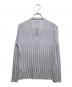 EMPORIO ARMANI (エンポリオ アルマーニ) プリーツカーディガン グレー×パープル サイズ:S：7000円