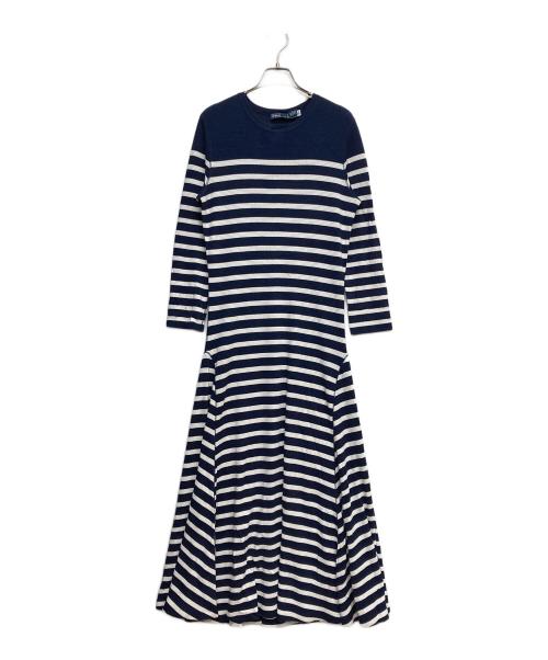 POLO RALPH LAUREN（ポロ・ラルフローレン）POLO RALPH LAUREN (ポロ・ラルフローレン) ボーダーカットソーワンピース ホワイト×ネイビー サイズ:Sの古着・服飾アイテム