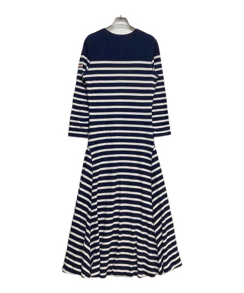 POLO RALPH LAUREN（ポロ・ラルフローレン）POLO RALPH LAUREN (ポロ・ラルフローレン) ボーダーカットソーワンピース ホワイト×ネイビー サイズ:Sの古着・服飾アイテム