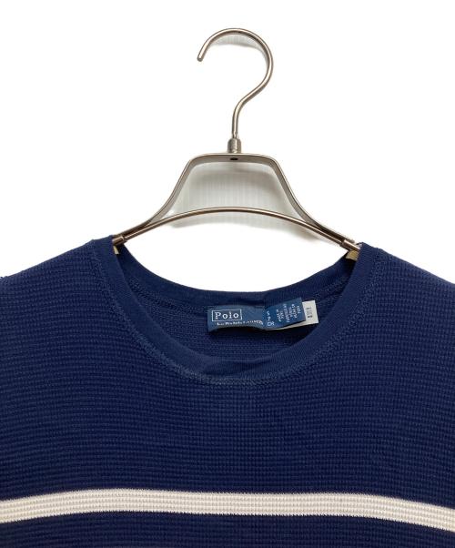 POLO RALPH LAUREN（ポロ・ラルフローレン）POLO RALPH LAUREN (ポロ・ラルフローレン) ボーダーカットソーワンピース ホワイト×ネイビー サイズ:Sの古着・服飾アイテム