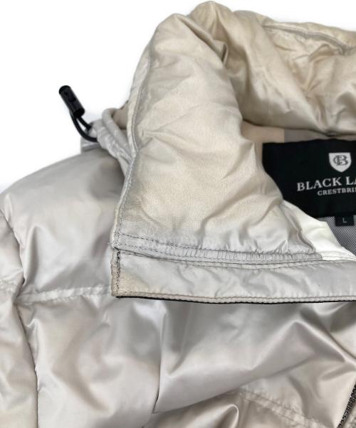 BLACK LABEL CRESTBRIDGE（ブラックレーベル クレストブリッジ）BLACK LABEL CRESTBRIDGE (ブラックレーベル クレストブリッジ) ダウンジャケット シルバー サイズ:Lの古着・服飾アイテム