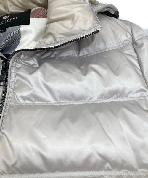 BLACK LABEL CRESTBRIDGE（ブラックレーベル クレストブリッジ）BLACK LABEL CRESTBRIDGE (ブラックレーベル クレストブリッジ) ダウンジャケット シルバー サイズ:Lの古着・服飾アイテム