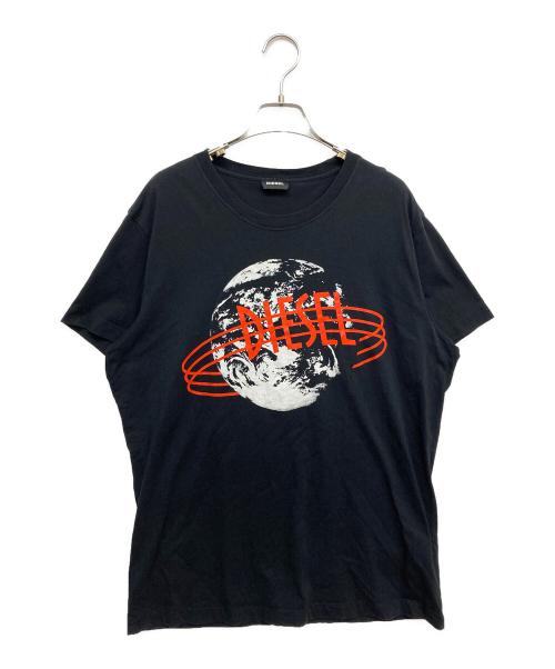 DIESEL（ディーゼル）DIESEL (ディーゼル) プリントTシャツ ブラック サイズ:XLの古着・服飾アイテム