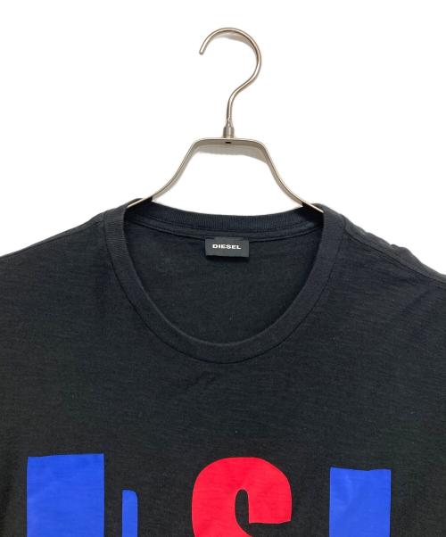 DIESEL（ディーゼル）DIESEL (ディーゼル) プリントTシャツ ブラック サイズ:Lの古着・服飾アイテム