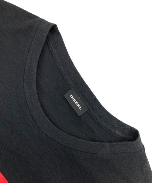 DIESEL（ディーゼル）DIESEL (ディーゼル) プリントTシャツ ブラック サイズ:Lの古着・服飾アイテム