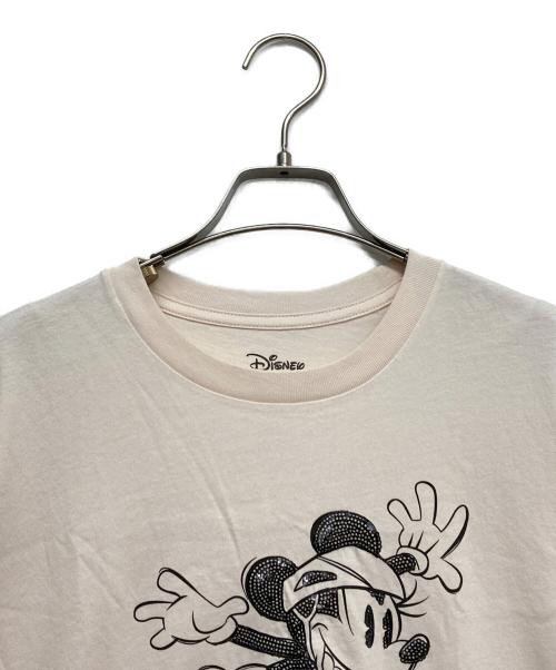 DISNEY（ディズニー）Disney (ディズニー) COACH (コーチ) 半袖Tシャツ アイボリー サイズ:XSの古着・服飾アイテム