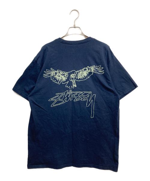 stussy（ステューシー）stussy (ステューシー) wingspan tee ネイビー サイズ:Lの古着・服飾アイテム