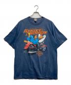HARLEY-DAVIDSONハーレーダビッドソン）の古着「ルーニー・テューンズ プリントTシャツ」｜ネイビー