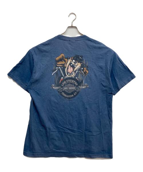 HARLEY-DAVIDSON（ハーレーダビッドソン）HARLEY-DAVIDSON (ハーレーダビッドソン) ルーニー・テューンズ プリントTシャツ ネイビー サイズ:XLの古着・服飾アイテム