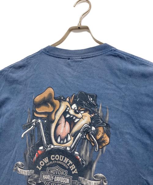 HARLEY-DAVIDSON（ハーレーダビッドソン）HARLEY-DAVIDSON (ハーレーダビッドソン) ルーニー・テューンズ プリントTシャツ ネイビー サイズ:XLの古着・服飾アイテム