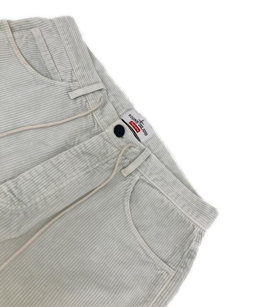 SUPREME（シュプリーム）SUPREME (シュプリーム) STONE ISLAND (ストーンアイランド) Corduroy Pants スカイブルー サイズ:32の古着・服飾アイテム