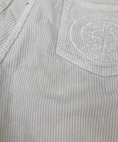 SUPREME（シュプリーム）SUPREME (シュプリーム) STONE ISLAND (ストーンアイランド) Corduroy Pants スカイブルー サイズ:32の古着・服飾アイテム