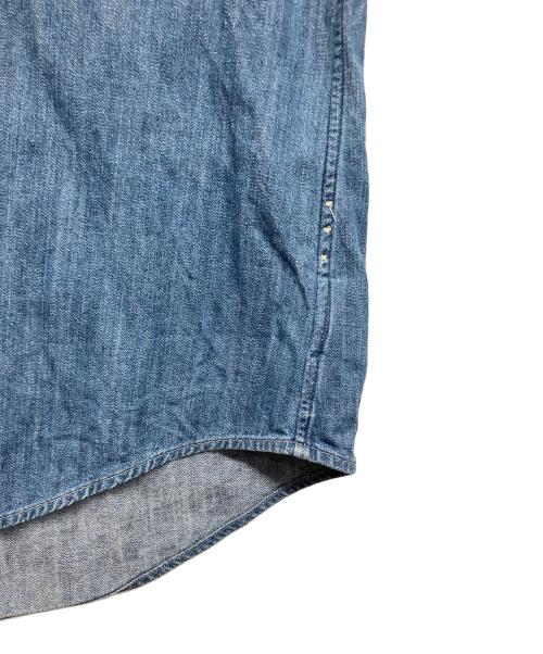POLO RALPH LAUREN（ポロ・ラルフローレン）POLO RALPH LAUREN (ポロ・ラルフローレン) クラシックフィットシャンブレーシャツ ブルー サイズ:Lの古着・服飾アイテム