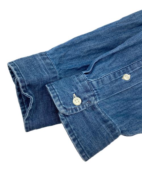 POLO RALPH LAUREN（ポロ・ラルフローレン）POLO RALPH LAUREN (ポロ・ラルフローレン) クラシックフィットシャンブレーシャツ ブルー サイズ:Lの古着・服飾アイテム