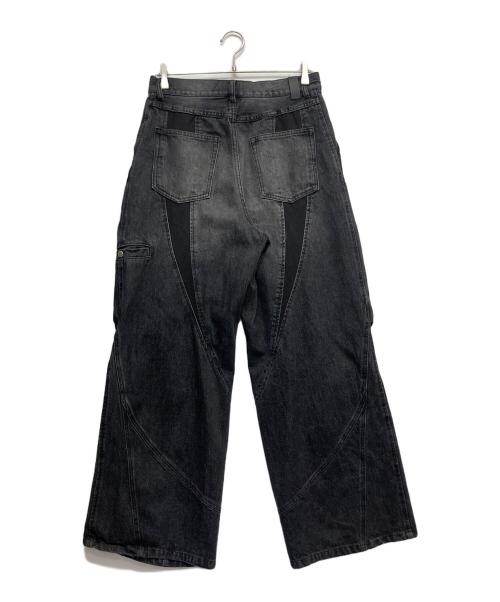 PHILTHEORY（フィルセオリー）philtheory (フィルセオリー) Ripstop docking denim pants ブラック サイズ:2の古着・服飾アイテム