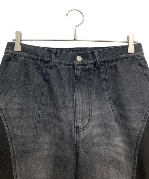 PHILTHEORY（フィルセオリー）philtheory (フィルセオリー) Ripstop docking denim pants ブラック サイズ:2の古着・服飾アイテム