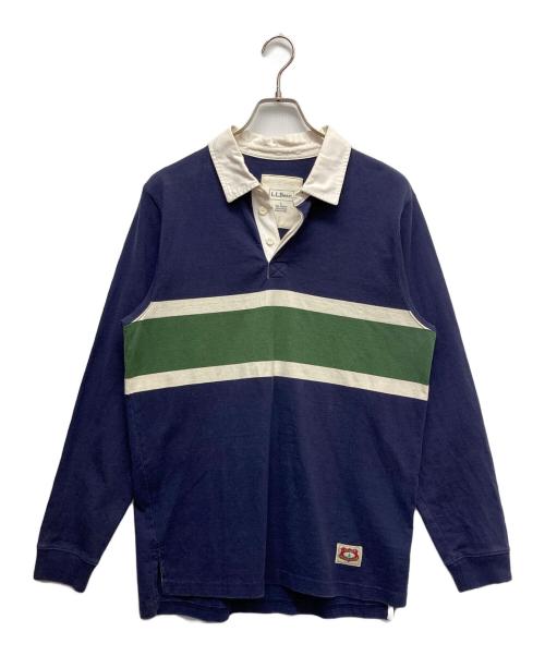 L.L.Bean（エルエルビーン）L.L.Bean (エルエルビーン) ラガーシャツ グリーン×ネイビー サイズ:Lの古着・服飾アイテム