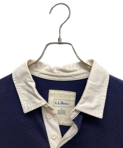 L.L.Bean（エルエルビーン）L.L.Bean (エルエルビーン) ラガーシャツ グリーン×ネイビー サイズ:Lの古着・服飾アイテム