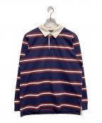 L.L.Beanエルエルビーン）の古着「ラガーシャツ」｜エンジ×ネイビー